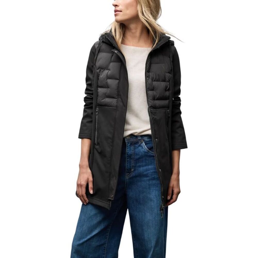 Street One Black Polyester Women's Coat